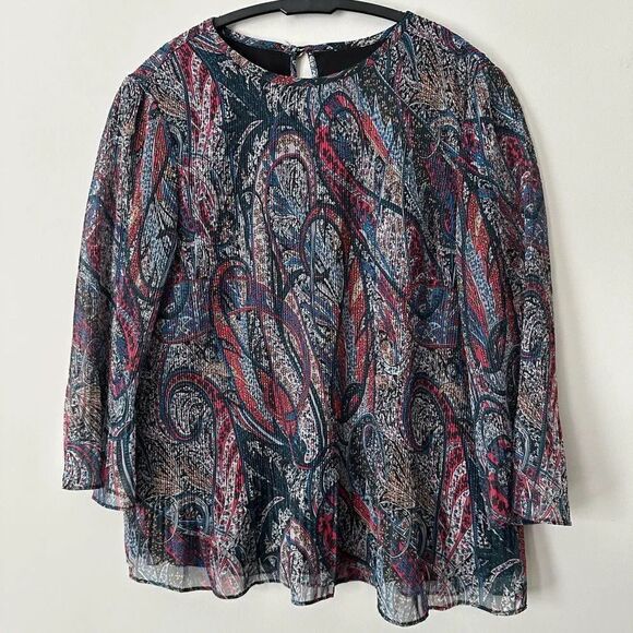 Ted Baker London Women's Beaatha Pleated Lined Paisley - Picture 2 of 7